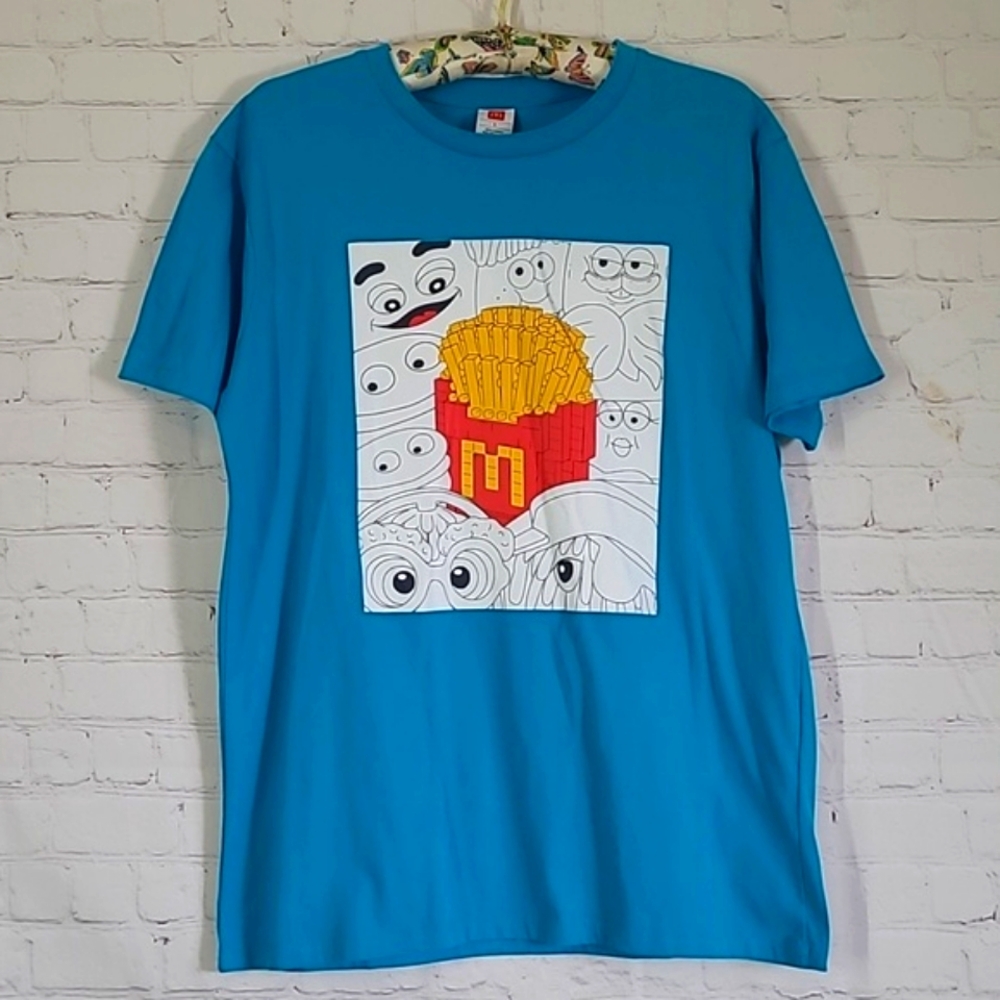 McDonald's COLLECTOR'S EDITION Promotion Crew Shirt Fries Nanoblock 2024 Tee LRG